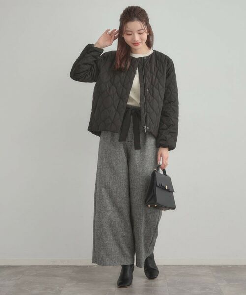 Couture Brooch / クチュールブローチ ノーカラージャケット | リボンキルトジャケット | 詳細11