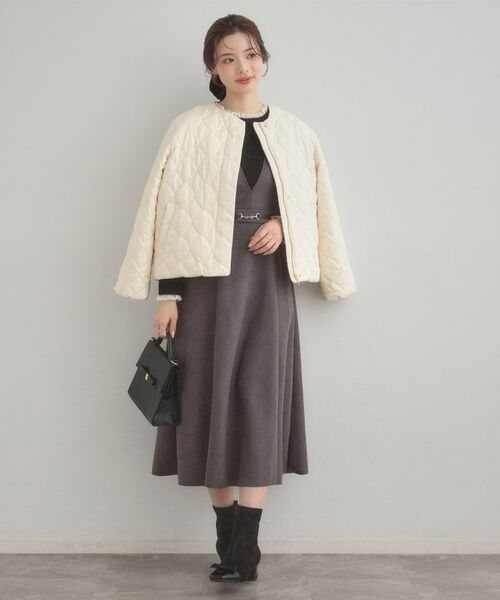 Couture Brooch / クチュールブローチ ノーカラージャケット | リボンキルトジャケット | 詳細4