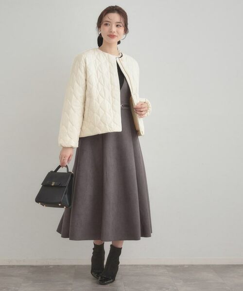 Couture Brooch / クチュールブローチ ノーカラージャケット | リボンキルトジャケット | 詳細5