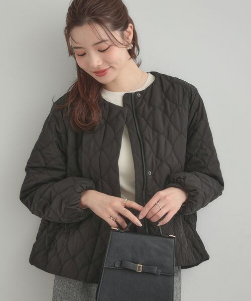 Couture Brooch / クチュールブローチ ノーカラージャケット | リボンキルトジャケット | 詳細8