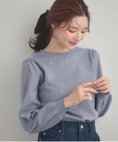 Couture Brooch / クチュールブローチ ニット・セーター | 【着映え】ハートドットラメ刺繍ニット