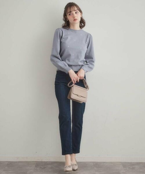 Couture Brooch / クチュールブローチ ニット・セーター | 【着映え】ハートドットラメ刺繍ニット | 詳細19