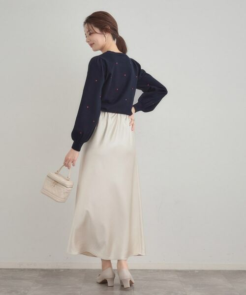 Couture Brooch / クチュールブローチ ニット・セーター | 【着映え】ハートドットラメ刺繍ニット | 詳細29