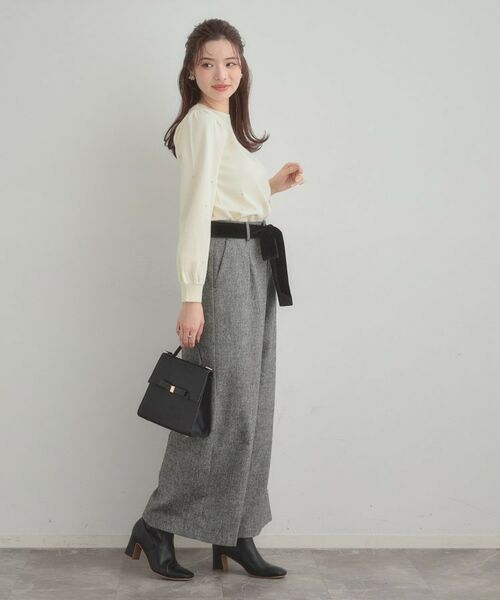 Couture Brooch / クチュールブローチ ニット・セーター | 【着映え】ハートドットラメ刺繍ニット | 詳細3