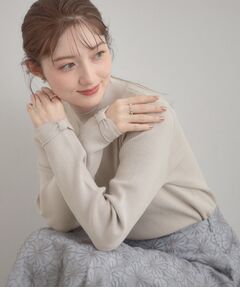 Couture Brooch / クチュールブローチ ニット・セーター | 【洗える・着映え】袖リボン リブニット