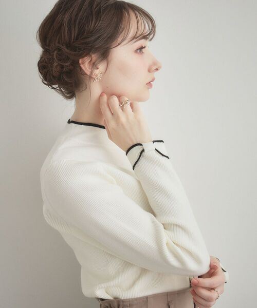 Couture Brooch / クチュールブローチ ニット・セーター | 袖リボンリブニット | 詳細2