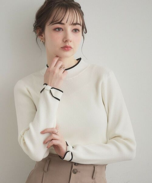 Couture Brooch / クチュールブローチ ニット・セーター | 袖リボンリブニット | 詳細3