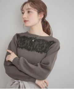 Couture Brooch / クチュールブローチ ニット・セーター | レースドッキングニット