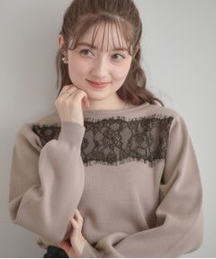 Couture Brooch / クチュールブローチ ニット・セーター | レースドッキングニット