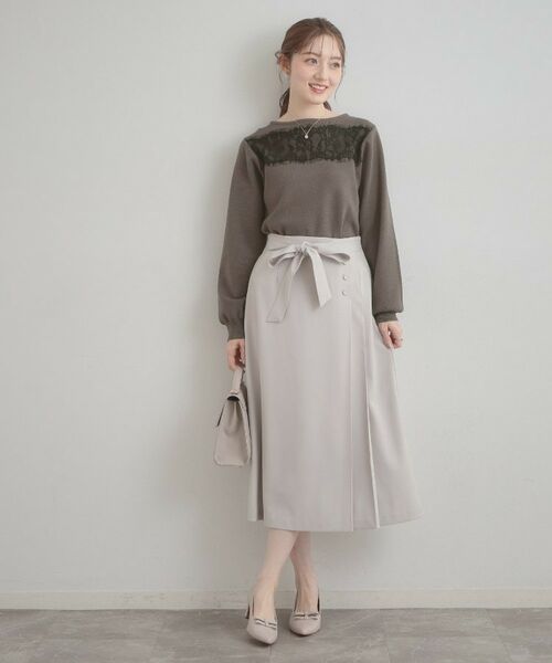 Couture Brooch / クチュールブローチ ニット・セーター | レースドッキングニット | 詳細11