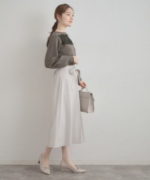 Couture Brooch / クチュールブローチ ニット・セーター | レースドッキングニット | 詳細12