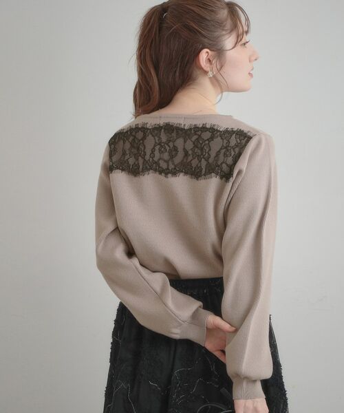 Couture Brooch / クチュールブローチ ニット・セーター | レースドッキングニット | 詳細17