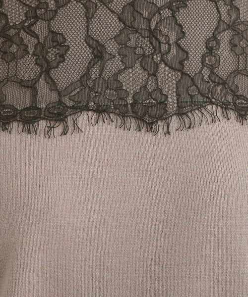 Couture Brooch / クチュールブローチ ニット・セーター | レースドッキングニット | 詳細21