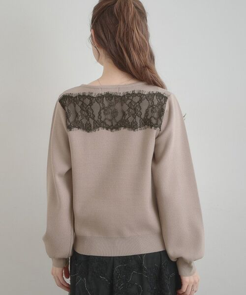 Couture Brooch / クチュールブローチ ニット・セーター | レースドッキングニット | 詳細24