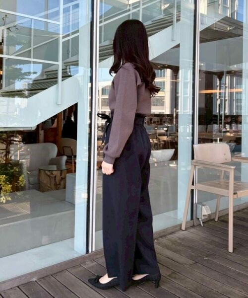 Couture Brooch / クチュールブローチ ニット・セーター | 【洗える・通勤】レース ドッキング ニット | 詳細28