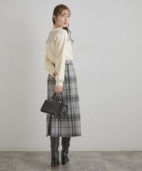 Couture Brooch / クチュールブローチ ニット・セーター | レースドッキングニット | 詳細5