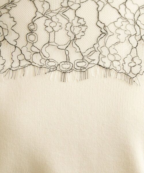 Couture Brooch / クチュールブローチ ニット・セーター | レースドッキングニット | 詳細7