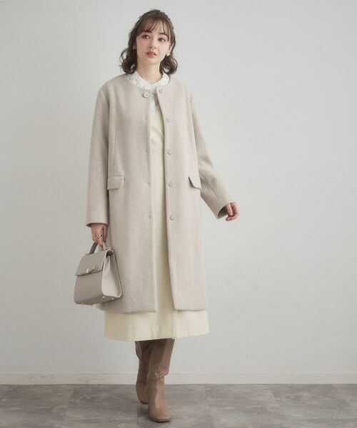 Couture Brooch / クチュールブローチ ミニ丈・ひざ丈ワンピース | フリンジツイードジャンスカ | 詳細6