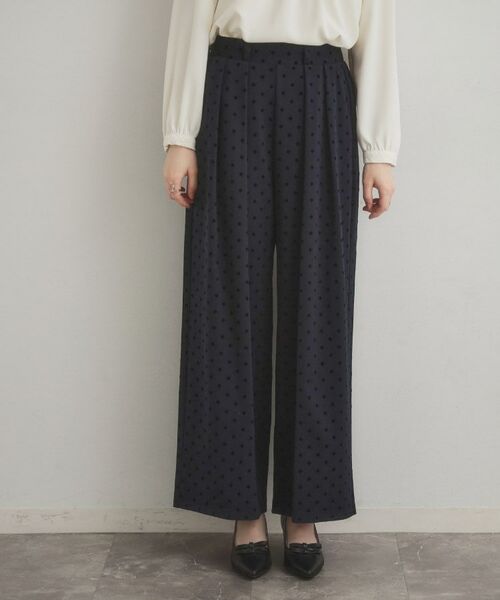 Couture Brooch / クチュールブローチ パンツ | フロッキードットパンツ | 詳細8