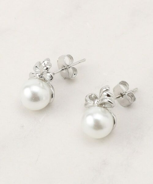 Couture Brooch / クチュールブローチ ピアス・イヤリング | リボンパール調ピアス | 詳細1