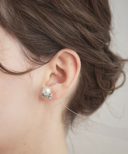 Couture Brooch / クチュールブローチ ピアス・イヤリング | リボンパール調ピアス | 詳細4