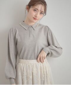 Couture Brooch / クチュールブローチ ニット・セーター | パール調衿ニット