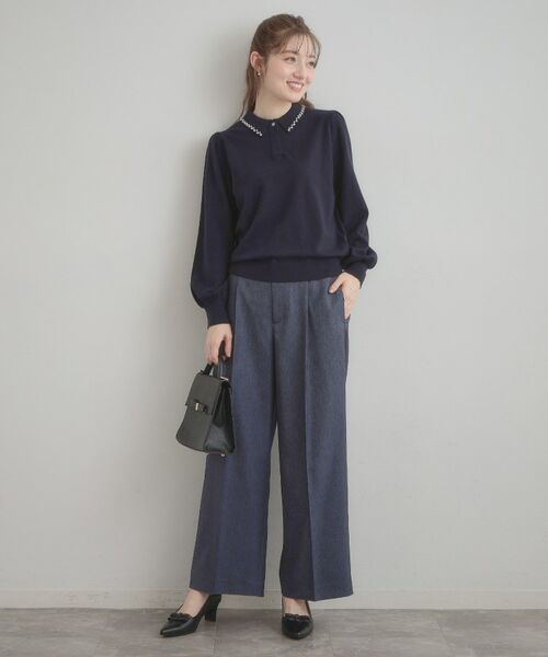 Couture Brooch / クチュールブローチ ニット・セーター | パール調衿ニット | 詳細18