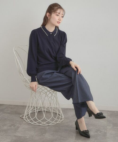 Couture Brooch / クチュールブローチ ニット・セーター | パール調衿ニット | 詳細20