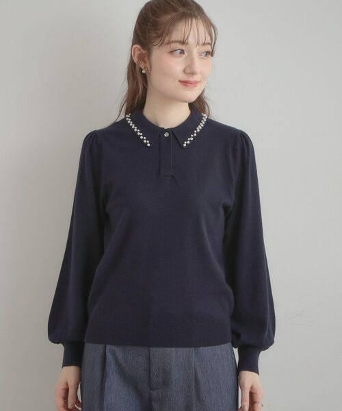 Couture Brooch / クチュールブローチ ニット・セーター | パール調衿ニット | 詳細22