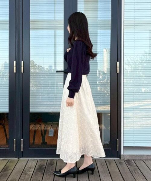 Couture Brooch / クチュールブローチ ニット・セーター | 【洗える・着映え】パール調衿ニット | 詳細28