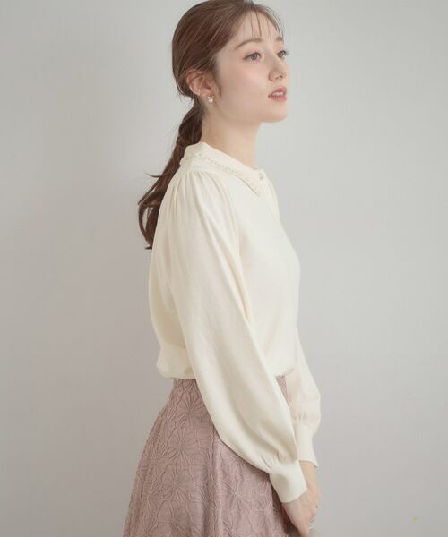 Couture Brooch / クチュールブローチ ニット・セーター | パール調衿ニット | 詳細3