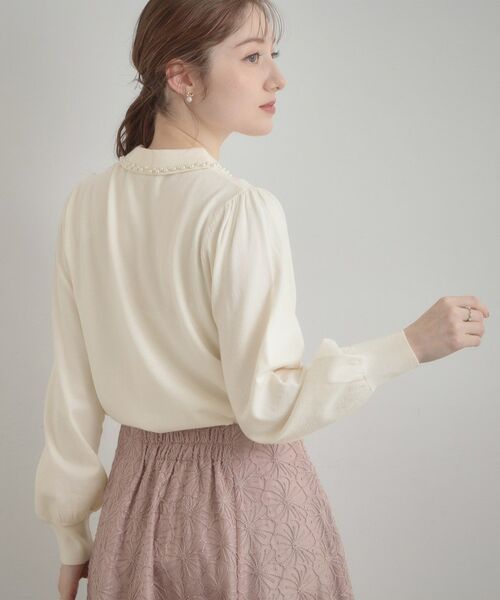 Couture Brooch / クチュールブローチ ニット・セーター | パール調衿ニット | 詳細4