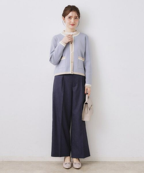 Couture Brooch / クチュールブローチ カーディガン・ボレロ | 配色総針カーディ | 詳細14