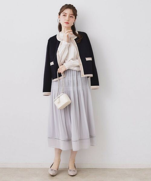 Couture Brooch / クチュールブローチ カーディガン・ボレロ | 配色総針カーディ | 詳細23