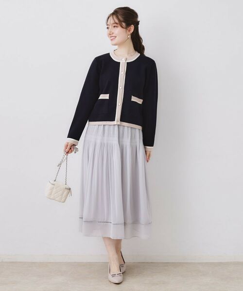 Couture Brooch / クチュールブローチ カーディガン・ボレロ | 配色総針カーディ | 詳細24