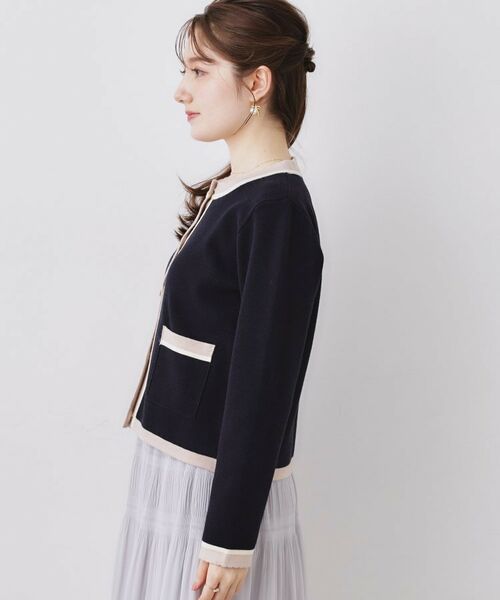 Couture Brooch / クチュールブローチ カーディガン・ボレロ | 配色総針カーディ | 詳細29