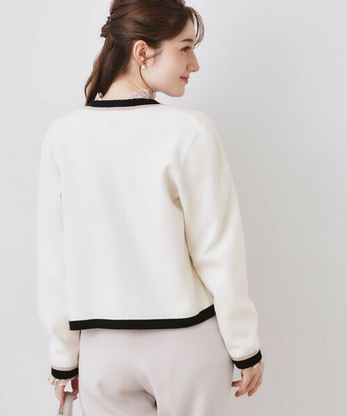 Couture Brooch / クチュールブローチ カーディガン・ボレロ | 配色総針カーディ | 詳細4