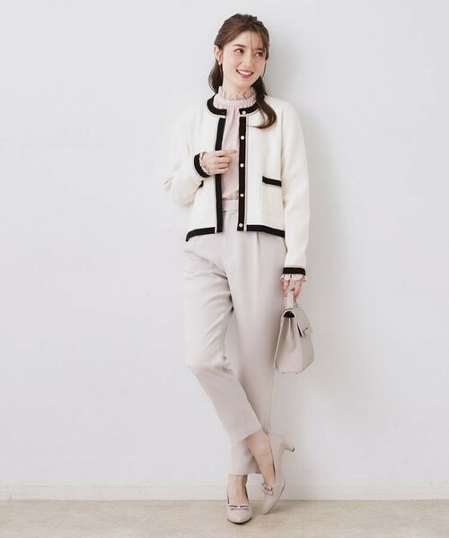 Couture Brooch / クチュールブローチ カーディガン・ボレロ | 配色総針カーディ | 詳細6