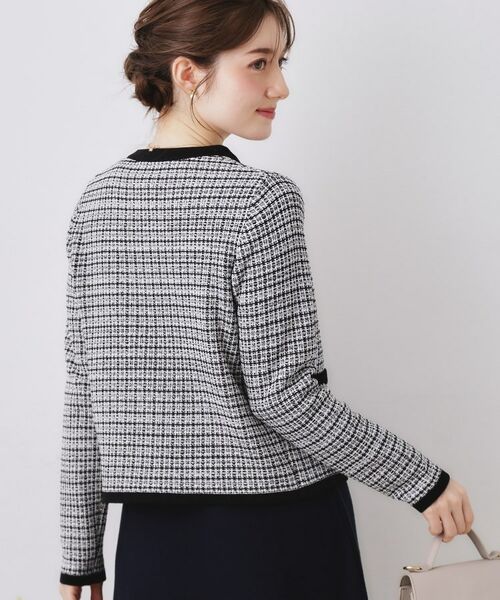 Couture Brooch / クチュールブローチ カーディガン・ボレロ | ラメツイードニットジャケット | 詳細16