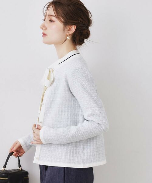 Couture Brooch / クチュールブローチ カーディガン・ボレロ | ラメツイードニットジャケット | 詳細22