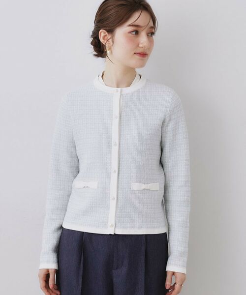 Couture Brooch / クチュールブローチ カーディガン・ボレロ | ラメツイードニットジャケット | 詳細28