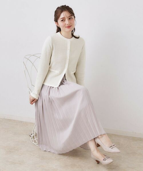 Couture Brooch / クチュールブローチ カーディガン・ボレロ | ラメツイードニットジャケット | 詳細8