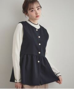 Couture Brooch / クチュールブローチ ベスト | TRダブルクロスジレ