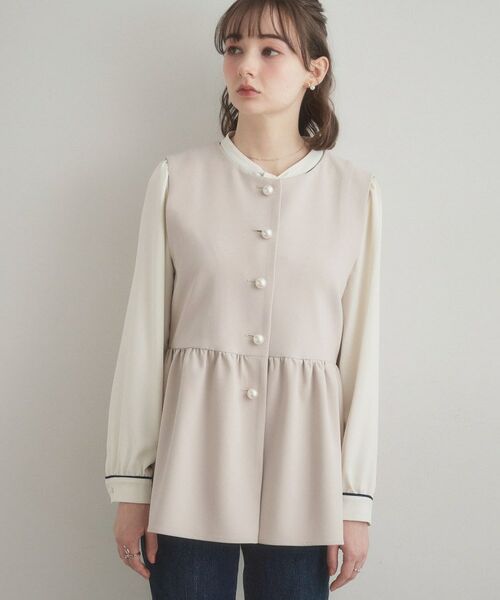 Couture Brooch / クチュールブローチ ベスト | TRダブルクロスジレ | 詳細15