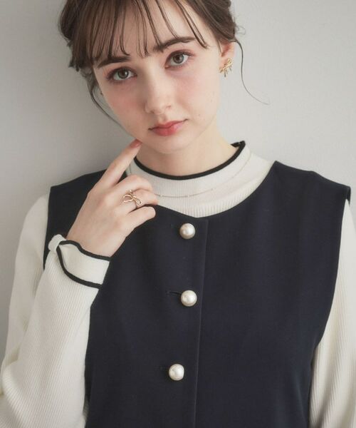 Couture Brooch / クチュールブローチ ベスト | TRダブルクロスジレ | 詳細8