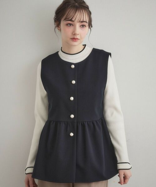 Couture Brooch / クチュールブローチ ベスト | TRダブルクロスジレ | 詳細9