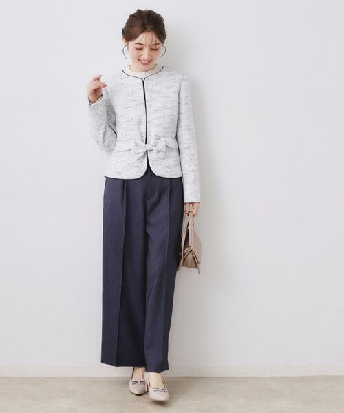 Couture Brooch / クチュールブローチ ノーカラージャケット | カルゼスラブツイードジャケット | 詳細14