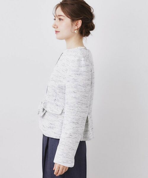 Couture Brooch / クチュールブローチ ノーカラージャケット | カルゼスラブツイードジャケット | 詳細20