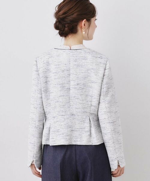 Couture Brooch / クチュールブローチ ノーカラージャケット | カルゼスラブツイードジャケット | 詳細21