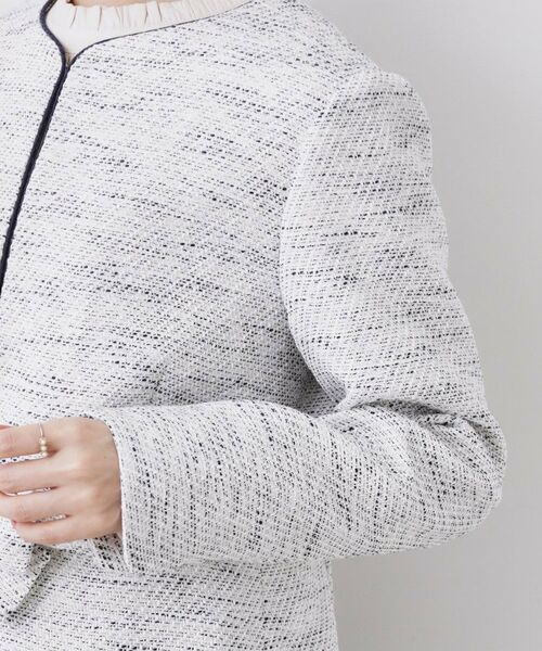 Couture Brooch / クチュールブローチ ノーカラージャケット | カルゼスラブツイードジャケット | 詳細23